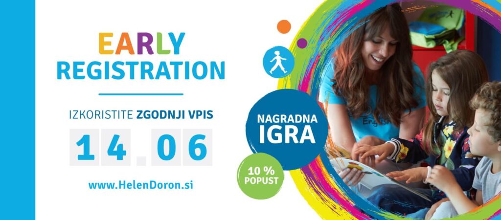 Helen Doron zgodnji vpis banner